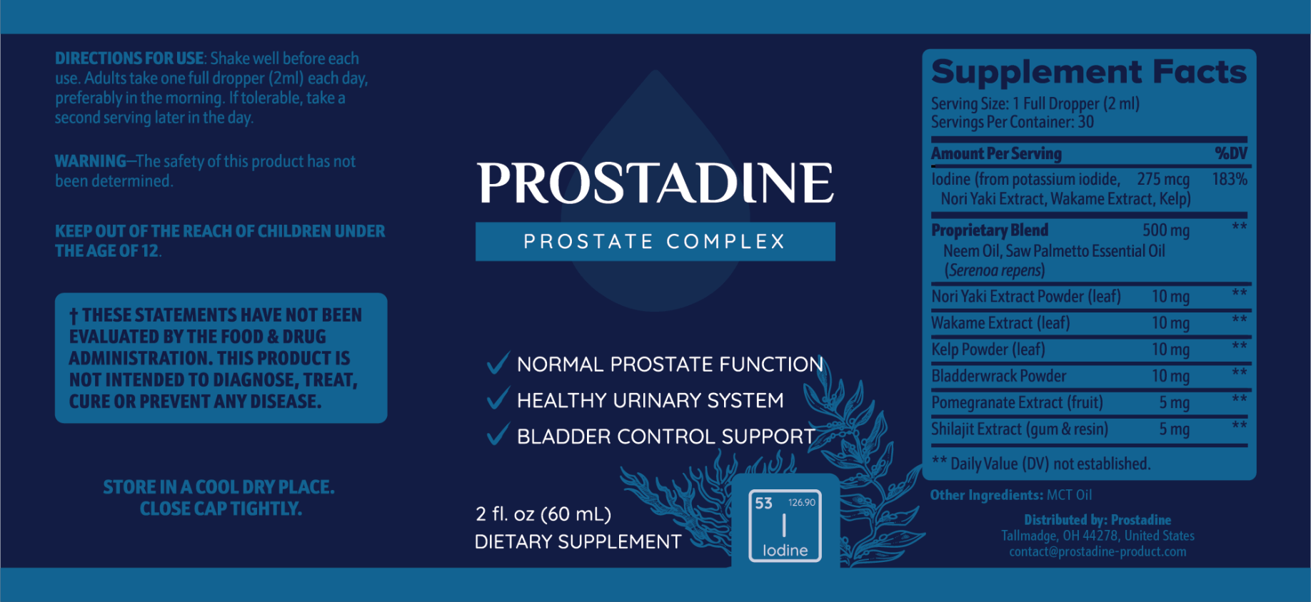 prostadine ingredients